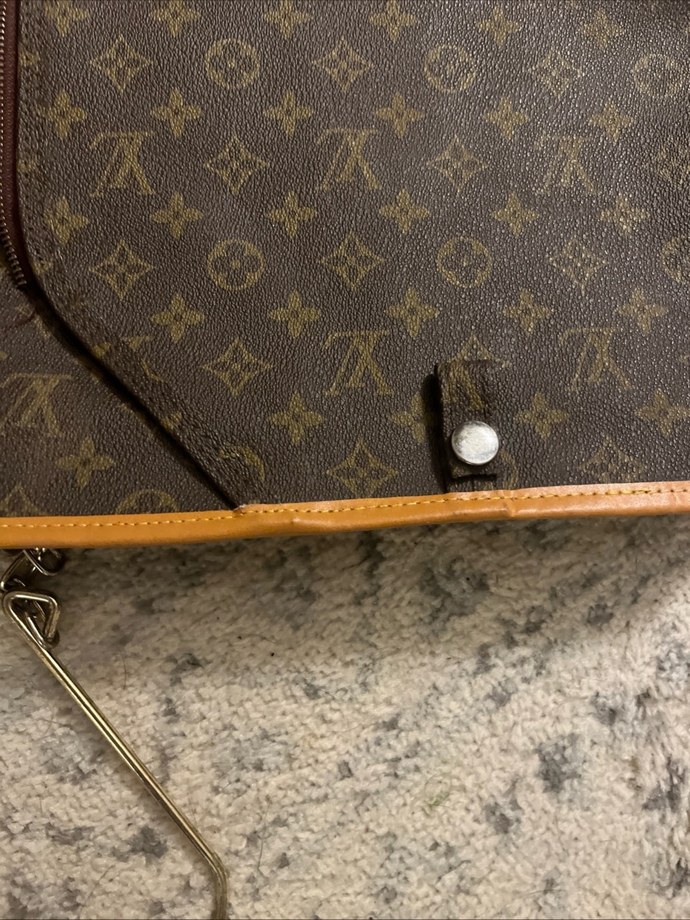 Louis Vuitton Monogram Canvas Garment Bag with Vachetta Trim - Dark Brown - Picture 8 of 14